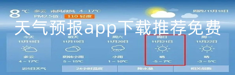 天气预报app下载推荐免费