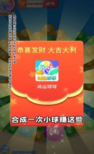 正版鸿运球球2048